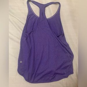Lululemon purple scalloped razorback tank